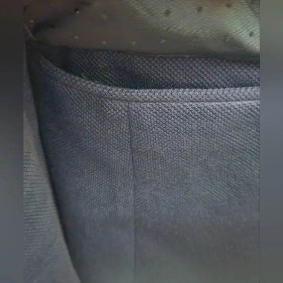 Banana Republic Factory Navy Blue Knit Academy Blazer Size 0 - Picture 9 of 10